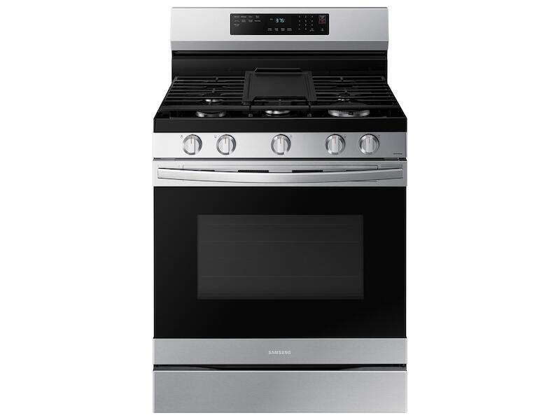 Samsung NX60A6511SS 6.0 Cu. Ft. Smart Freestanding Gas Range With No-Preheat Air Fry & Convection In Stainless Steel