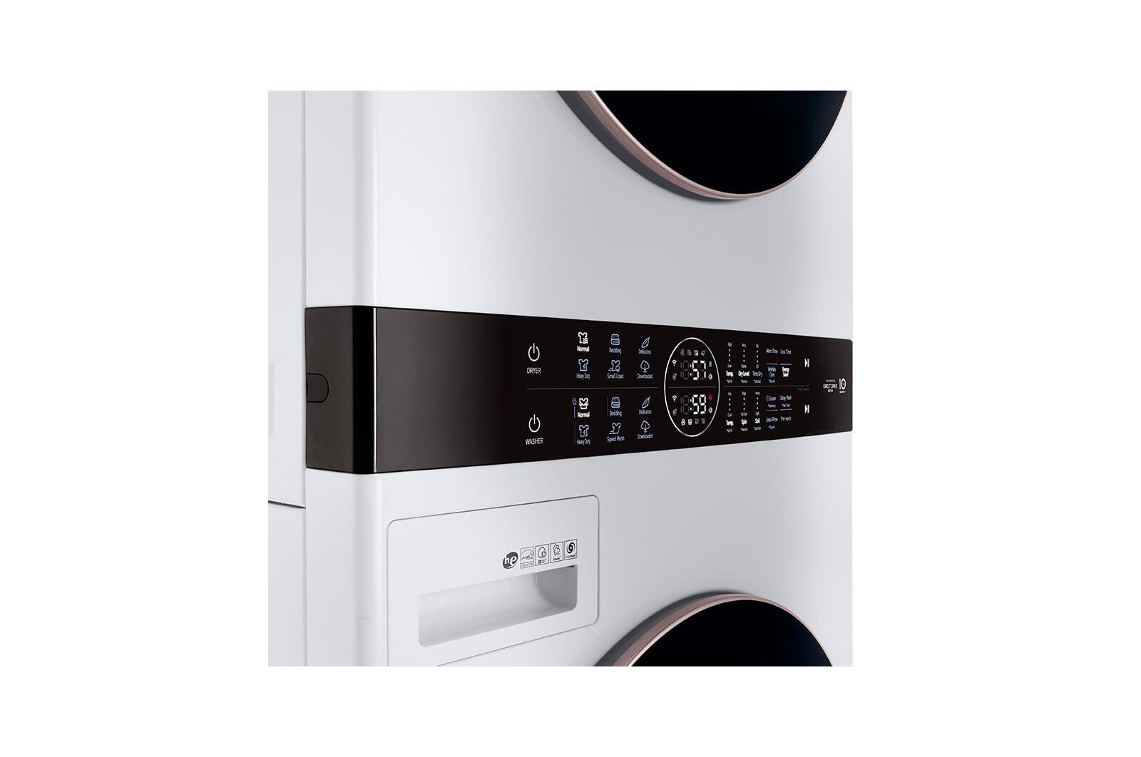 Lg WKE100HWA Single Unit Front Load Lg Washtower™ With Center Control™ 4.5 Cu. Ft. Washer And 7.4 Cu. Ft. Electric Dryer