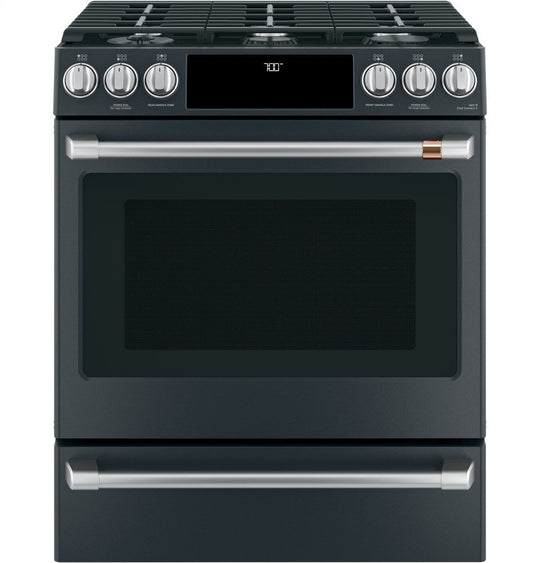 Cafe CGS700P3MD1 Café 30" Smart Slide-In, Front-Control, Gas Range With Convection Oven