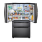 Samsung RF22R7351SG 22 Cu. Ft. Food Showcase Counter Depth 4-Door French Door Refrigerator In Black Stainless Steel