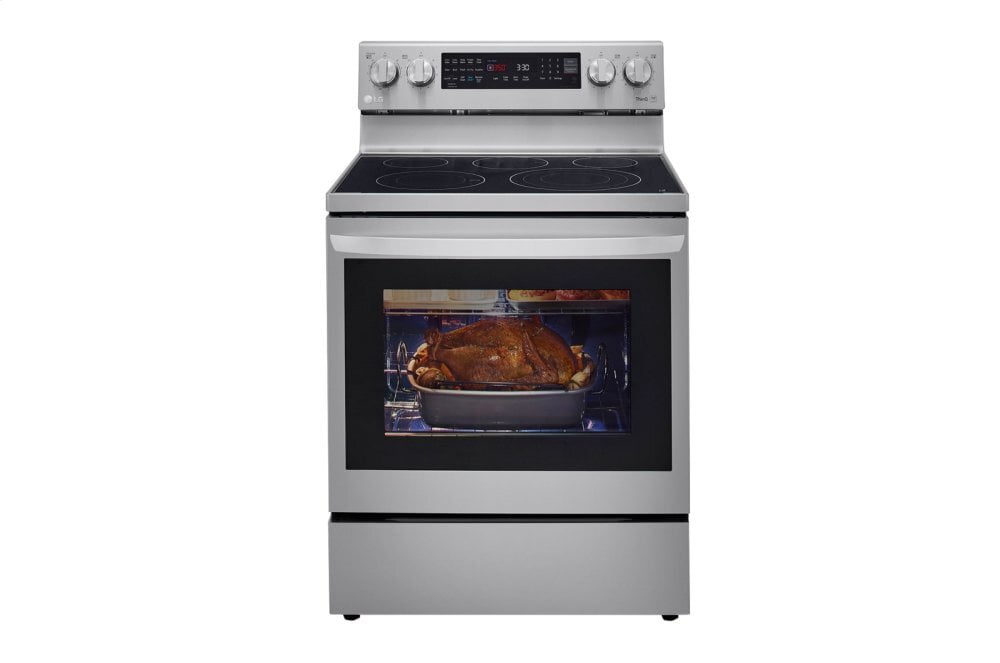 Lg LREL6325F 6.3 Cu Ft. Smart Wi-Fi Enabled True Convection Instaview® Electric Range With Air Fry