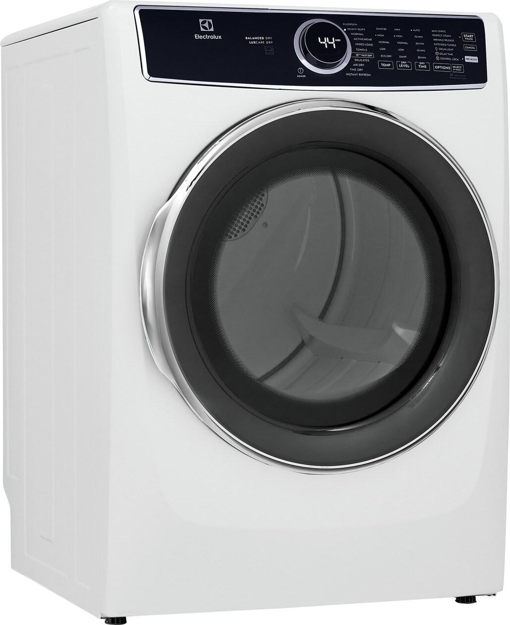 Electrolux ELFE7637BW Electrolux Front Load Perfect Steam&#8482; Electric Dryer With Balanced Dry&#8482; And Instant Refresh &#8482; 8.0 Cu. Ft.
