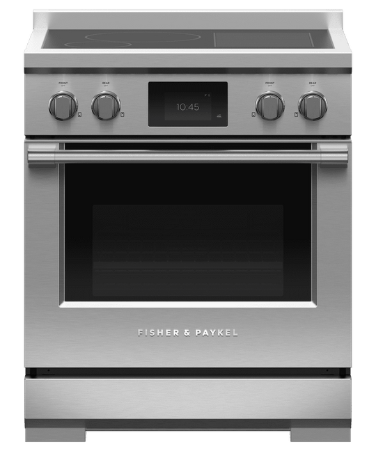 Fisher & Paykel RIV3304 Induction Range, 30", 4 Zones With Smartzone, Self-Cleaning