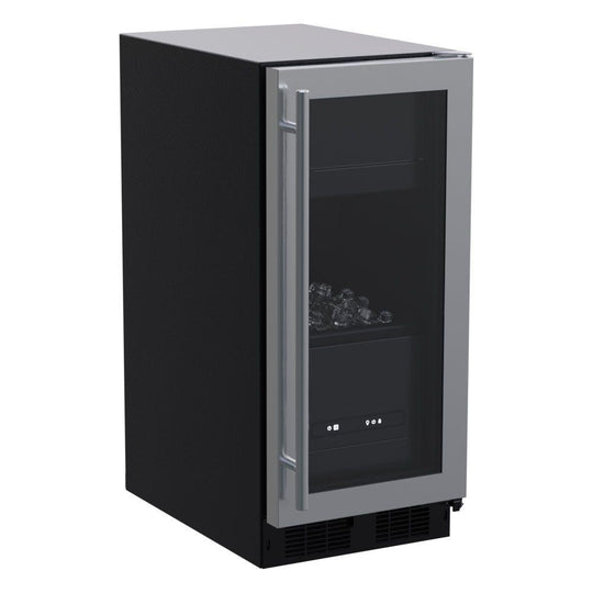 Marvel MLCP215SG01B 15-In Built-In Clear Ice Machine With Factory-Installed Pump With BrightshieldU2122 - No, Door Style - Stainless Steel Frame Glass