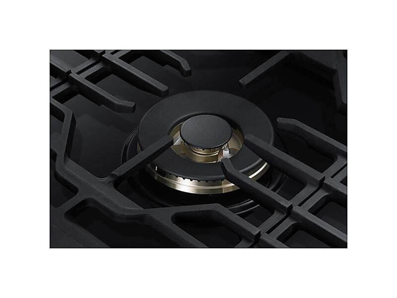 Samsung NA36N7755TG 36" Gas Cooktop With 22K Btu Dual Power Burner In Black Stainless Steel