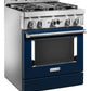 Kitchenaid KFGC500JIB Kitchenaid® 30'' Smart Commercial-Style Gas Range With 4 Burners - Ink Blue