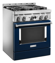 Kitchenaid KFGC500JIB Kitchenaid® 30'' Smart Commercial-Style Gas Range With 4 Burners - Ink Blue