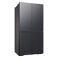 Samsung RF23A9675MT 23 Cu. Ft. Smart Counter Depth Bespoke 4-Door Flex™ Refrigerator With Customizable Panel Colors In Matte Black Steel
