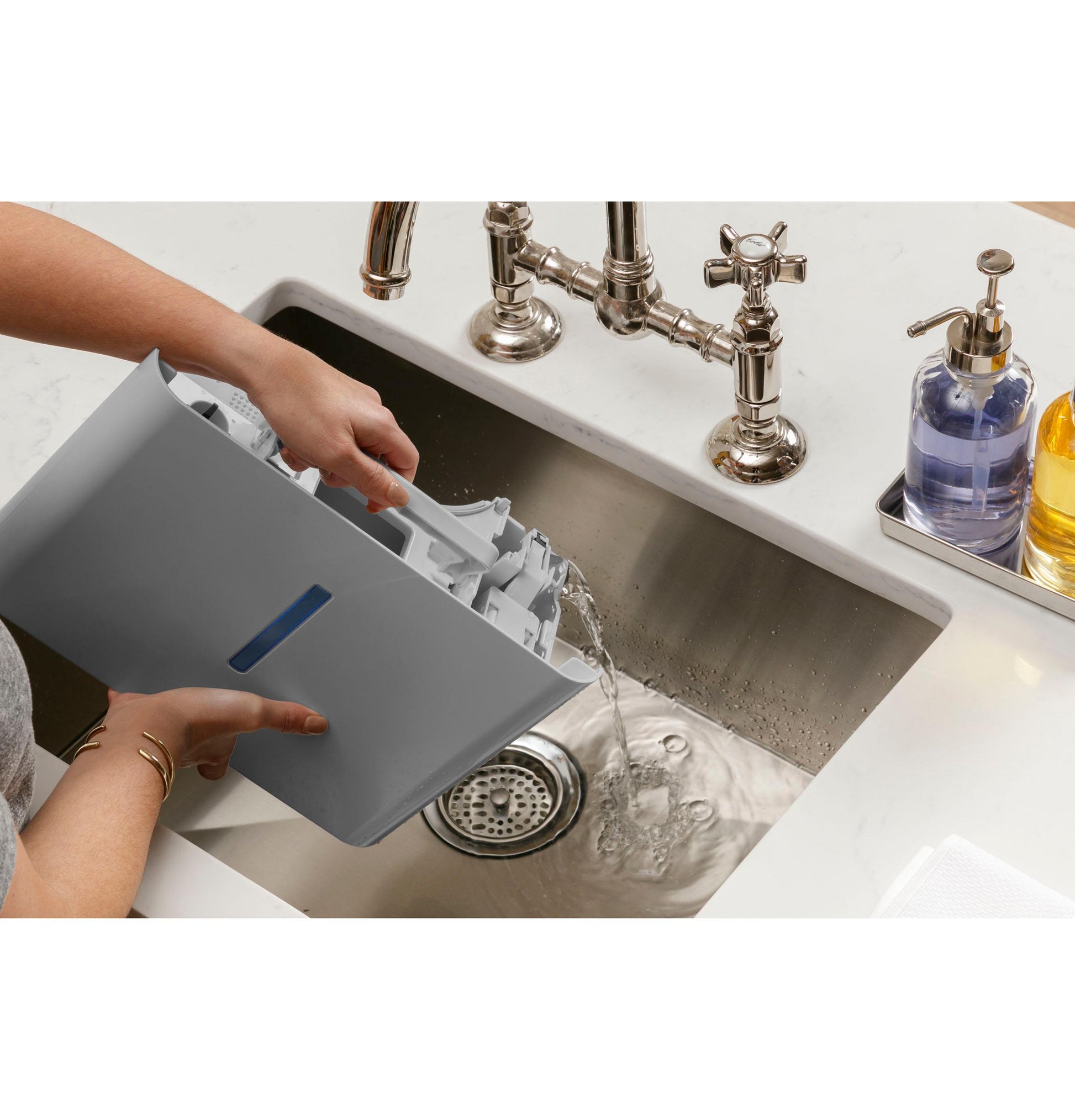 Ge Appliances APHR50LB Ge® 50 Pint Energy Star® Portable Dehumidifier With Built-In Pump And Smart Dry For Wet Spaces