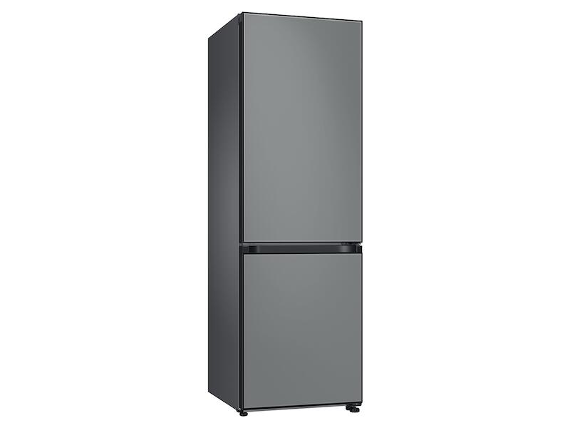 Samsung RB12A300631 12.0 Cu. Ft. Bespoke Bottom Freezer Refrigerator With Customizable Colors And Flexible Design In Grey Glass