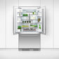 Fisher & Paykel RS36A72U1N Integrated French Door Refrigerator Freezer, 36