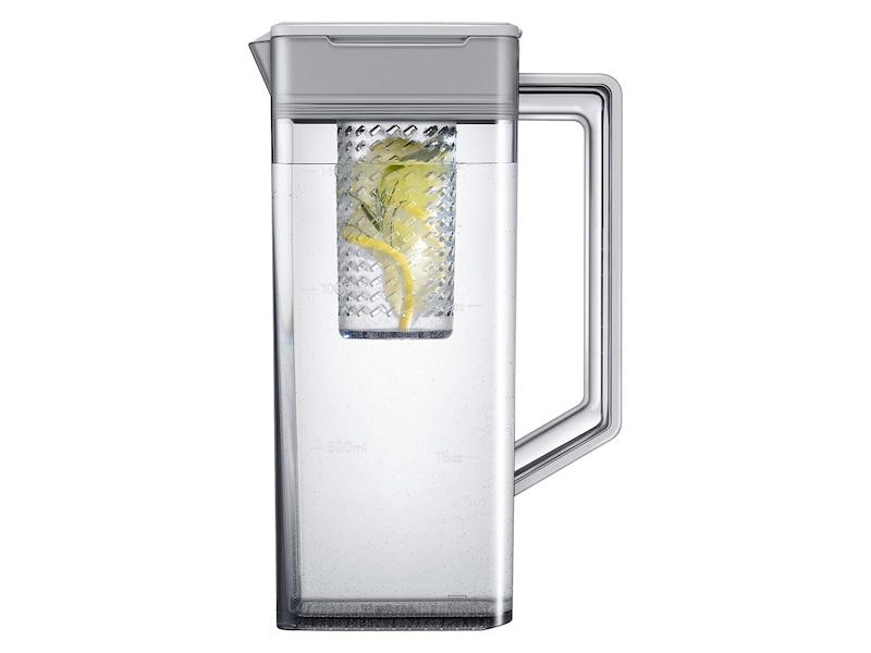 Samsung RF24BB660012AA Bespoke 3-Door French Door Refrigerator (24 Cu. Ft.) With Beverage Center&#8482; In White Glass