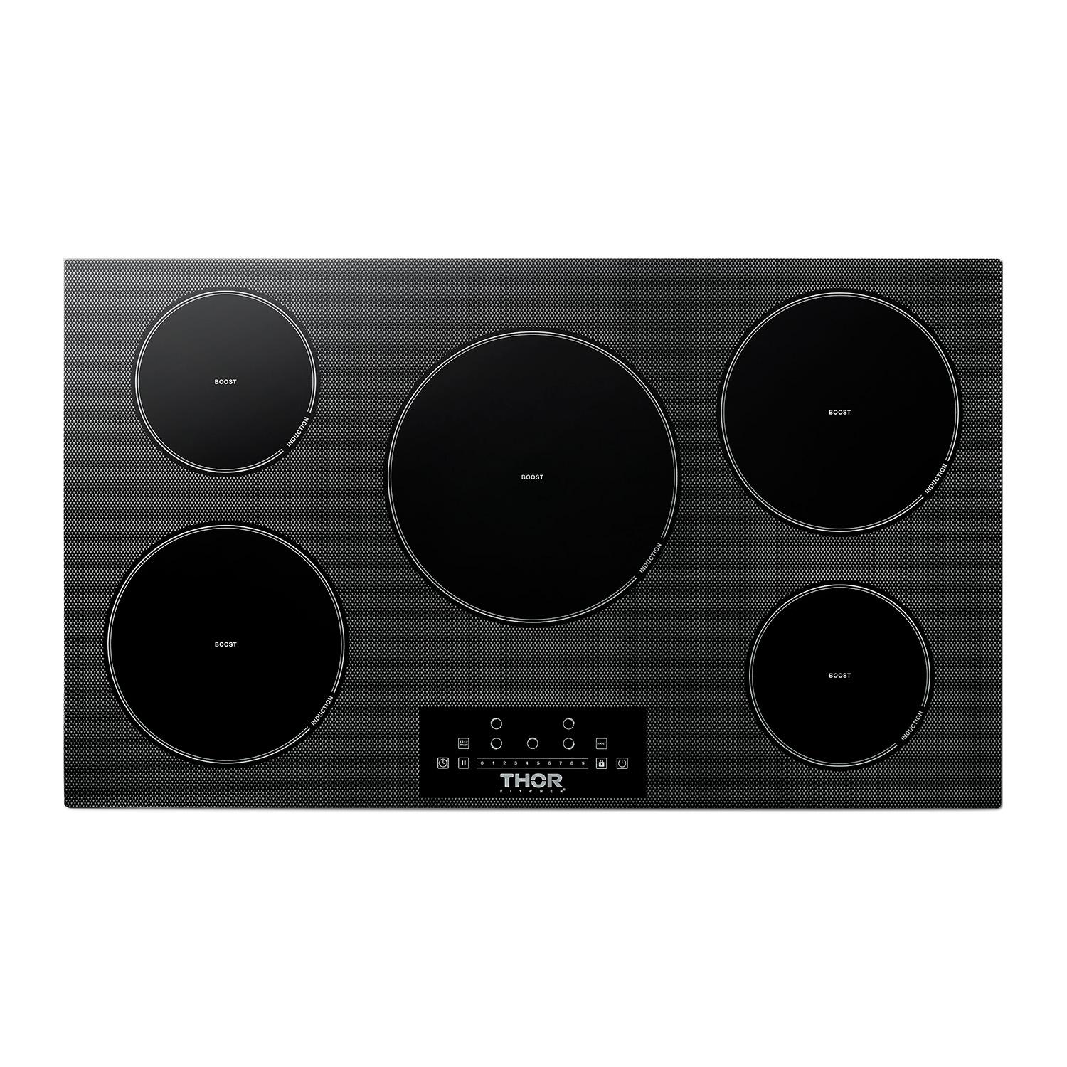Thor Kitchen TIH36 36 Inch Built-In Induction Cooktop With 5 Elements