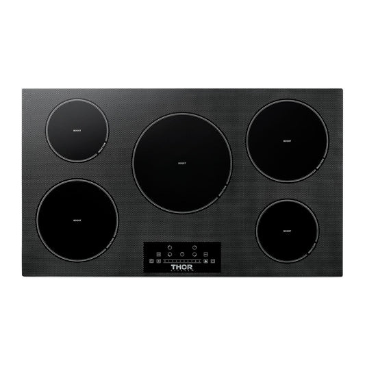 Thor Kitchen TIH36 36 Inch Built-In Induction Cooktop With 5 Elements