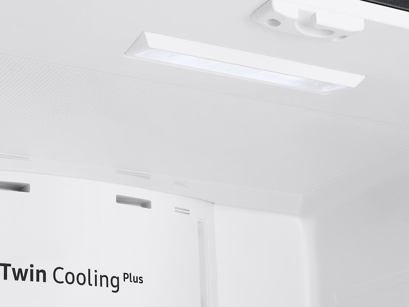 Samsung RF18A5101SG 18 Cu. Ft. Smart Counter Depth 3-Door French Door Refrigerator In Black Stainless Steel