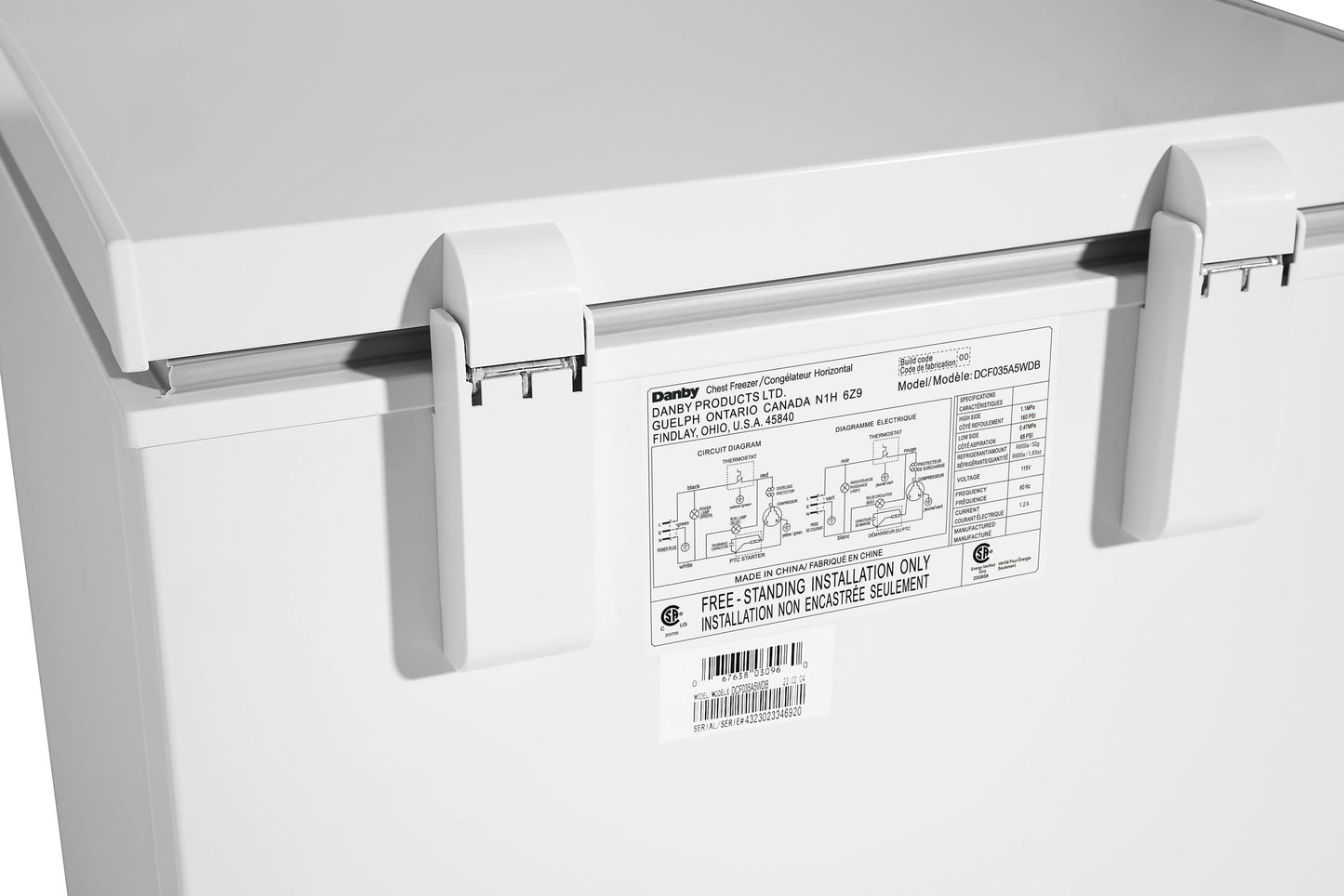 Danby DCF035A5WDB Danby 3.5 Cu. Ft. Chest Freezer In White