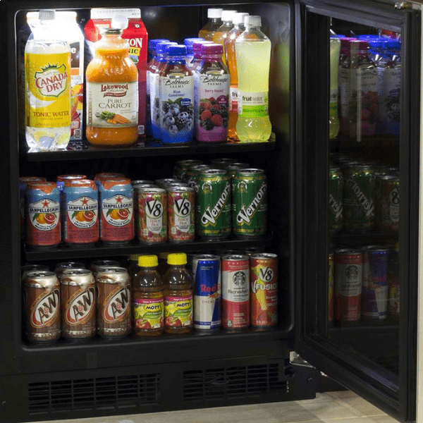 Marvel MARE124SG31A 24-In Low Profile Built-In High-Capacity Refrigerator With Door Style - Stainless Steel Frame Glass