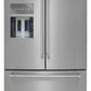 Kitchenaid KRFF507HPS 26.8 Cu. Ft. 36-Inch Width Standard Depth French Door Refrigerator With Exterior Ice And Water And Printshield™ Finish - Stainless Steel With Printshield™ Finish