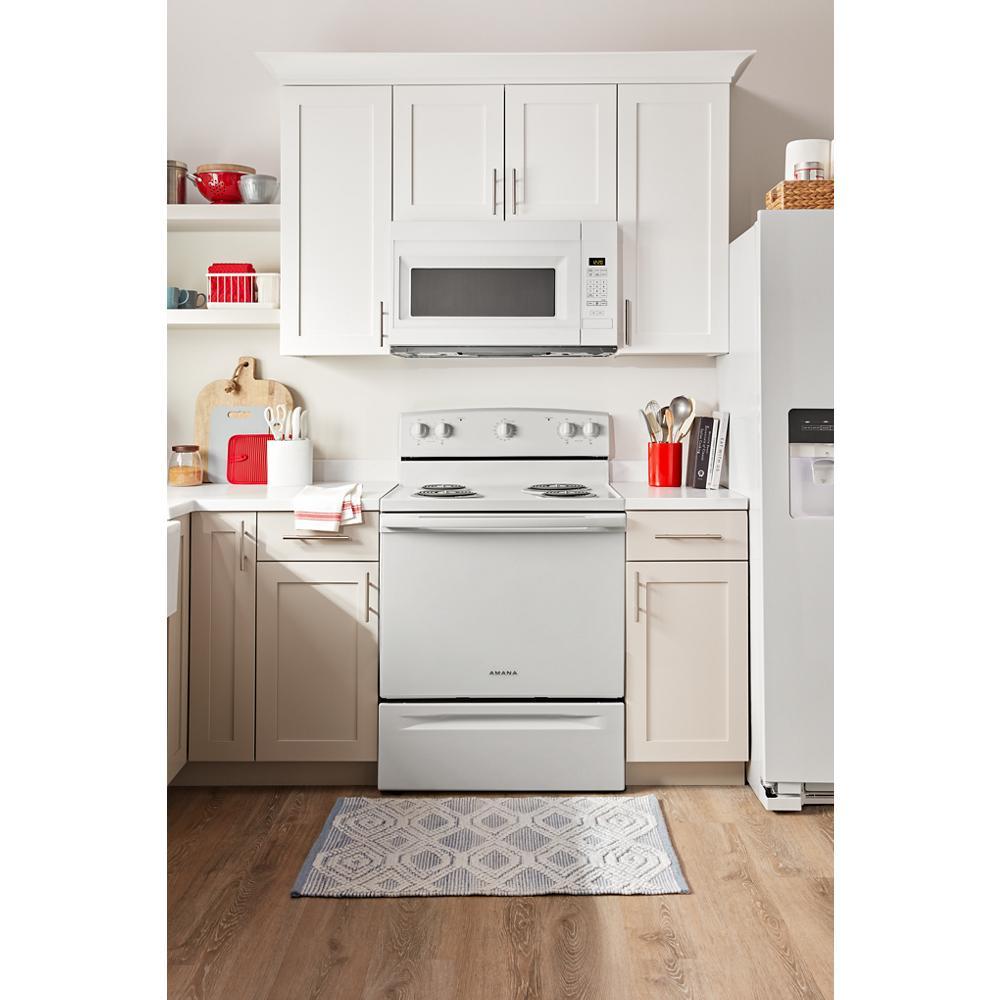 Amana ACR4203MNW Amana® 30-Inch Electric Range With Easy-Clean Glass Door