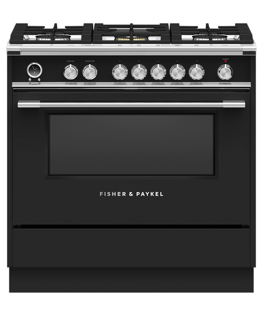 Fisher & Paykel KICKOR36B1 Black Kickstrip For Classic Freestanding Range, 36"