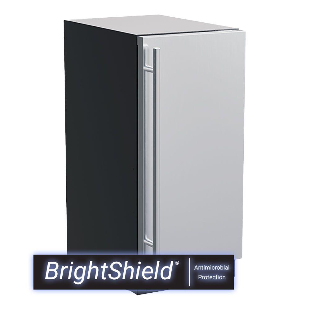 Marvel MLCP215SS81A 15-In Built-In Clear Ice Machine With Factory-Installed Pump, Brightshield Lighting With BrightshieldU2122 - Yes, Door Style - Stainless Steel