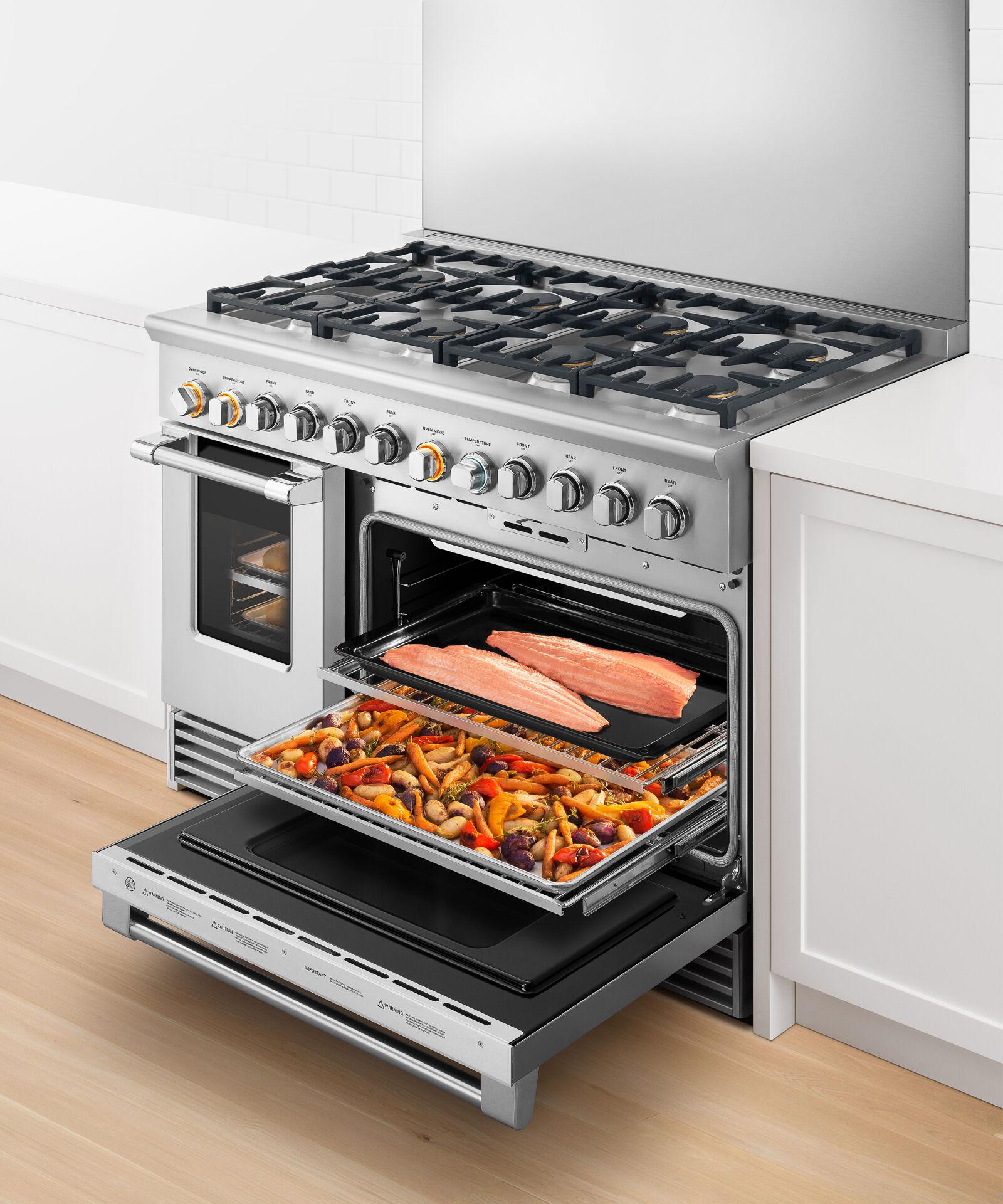 Fisher & Paykel RDV2488NN Dual Fuel Range, 48", 8 Burners