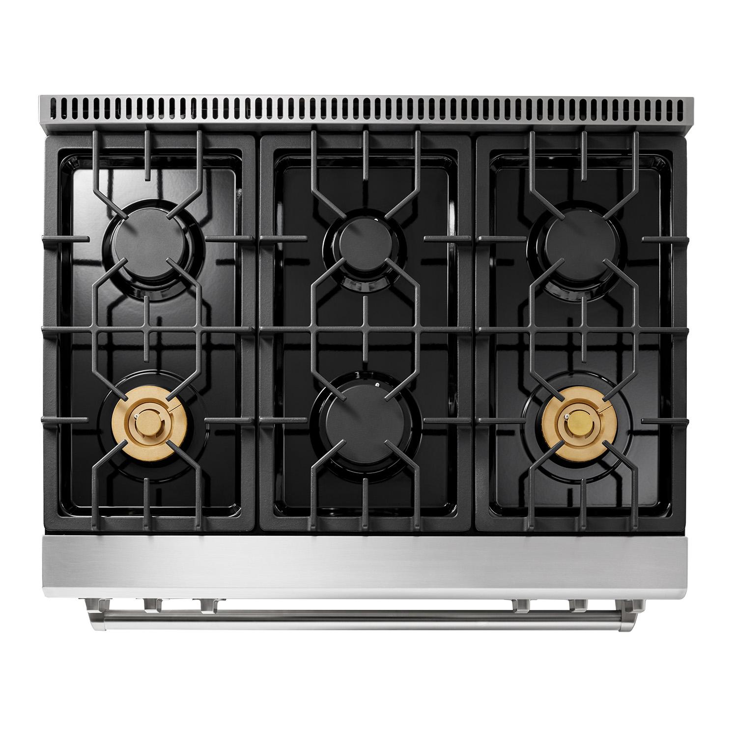Thor Kitchen TRG3601LP 36 Inch Tilt Panel Professional Gas Range - Trg3601 / Trg3601Lp - Liquid Propane