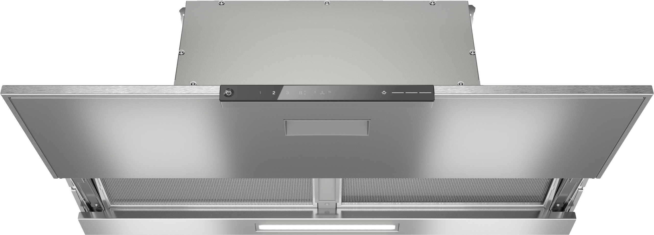 Miele DAS8930STAINLESSSTEEL Das 8930 - Built-In Ventilation Hood With Intuitive Smartcontrol White Controls For Use In Narrow Upper Cabinets