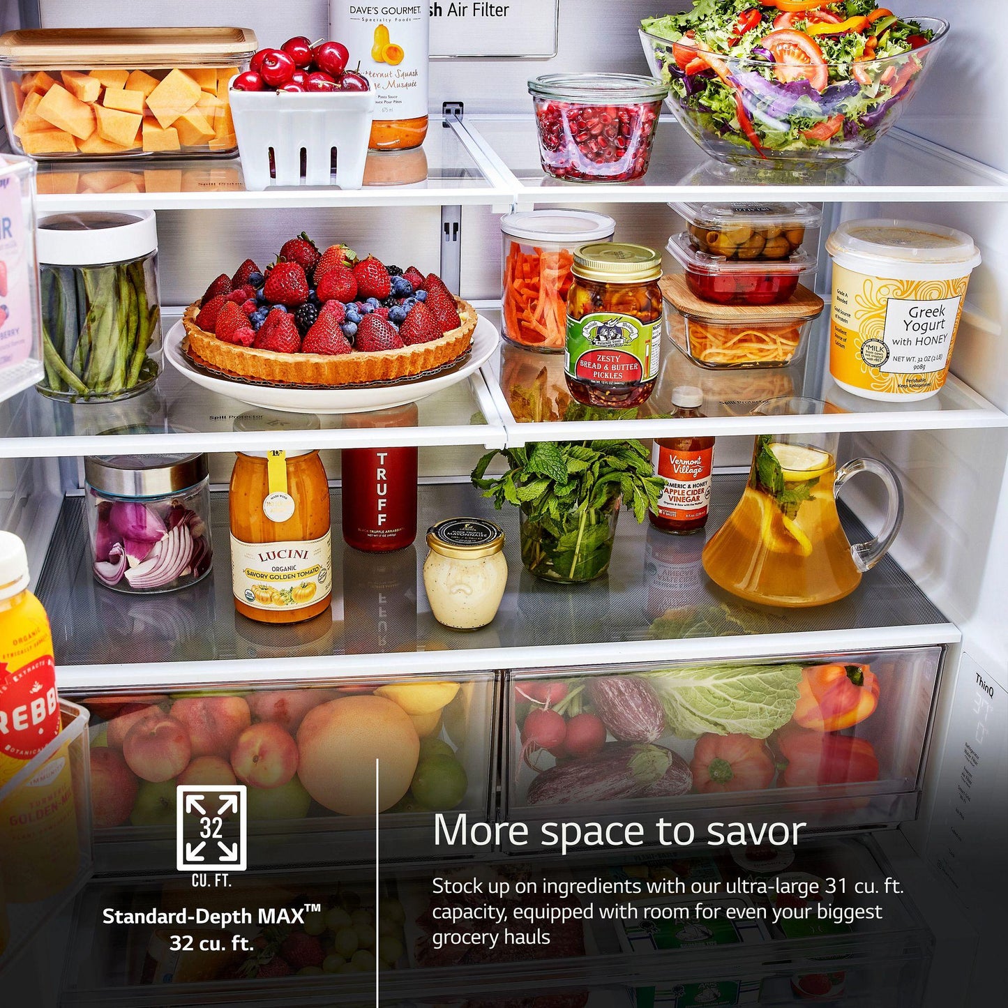 Lg LRFLS3206S 32 Cu. Ft. Smart Standard-Depth Max ™ French Door Refrigerator