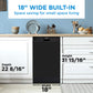 Danby DDW18D1EB Danby 18 Built-In Dishwasher With Front Controls (Black)