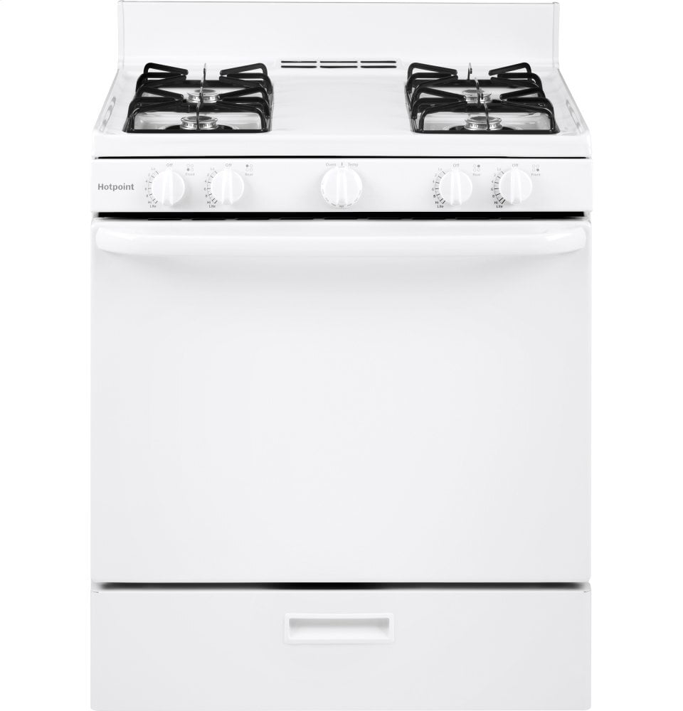 Hotpoint RGBS100DMWW Hotpoint® 30" Free-Standing Gas Range