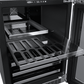 Marvel MPBD424SG31A 24-In Professional Built-In Dual Zone Wine And Beverage Center With Door Style - Stainless Steel Frame Glass