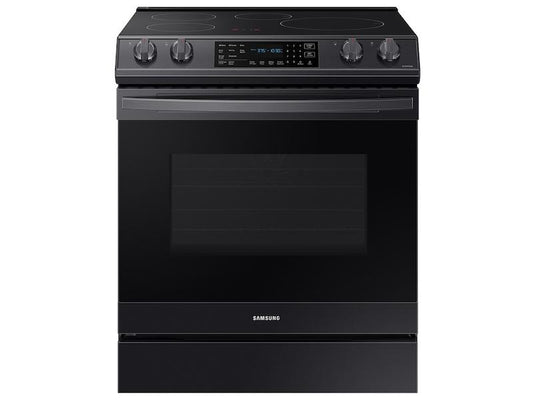 Samsung NE63B8611SG 6.3 Cu. Ft. Smart Instant Heat Induction Slide-In Range With Air Fry & Convection+ In Black Stainless Steel