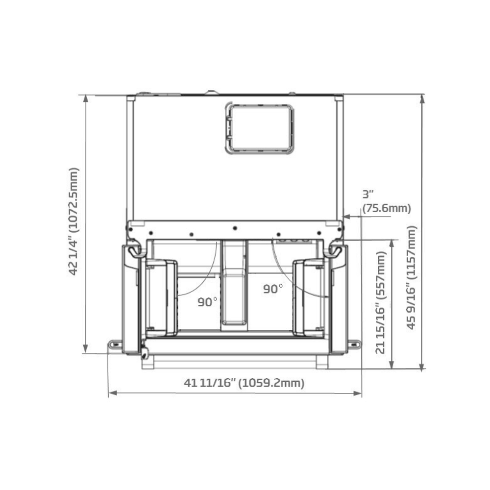 Fulgor Milano F6FBM36S2 36" Pro French Door Fridge