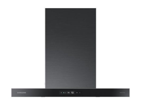 Samsung NK30CB700W33 30" Bespoke Smart Wall Mount Hood With Lcd Display In Clean Deep Charcoal