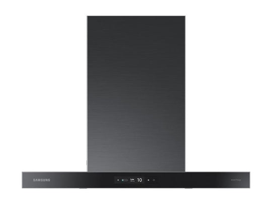 Samsung NK30CB700W33 30" Bespoke Smart Wall Mount Hood With Lcd Display In Clean Deep Charcoal