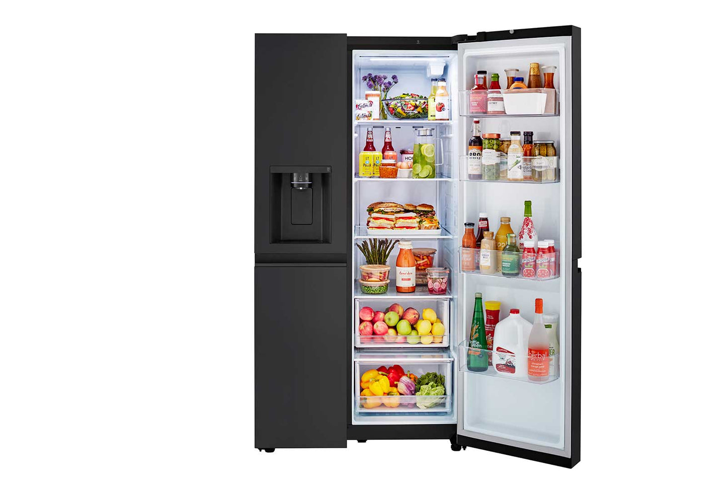 Lg LRSXS2706B 27 Cu. Ft. Side-By-Side Refrigerator With Smooth Touch Ice Dispenser