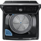 Samsung WA45T3400AV 4.5 Cu. Ft. Capacity Top Load Washer With Active Waterjet In Black Stainless Steel