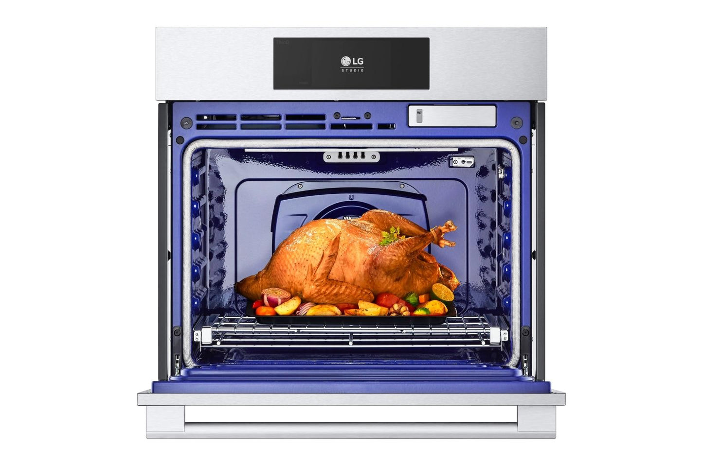 Lg WSES4728F Lg Studio 4.7 Cu. Ft. Smart Instaview® Electric Single Built-In Wall Oven With Air Fry & Steam Sous Vide