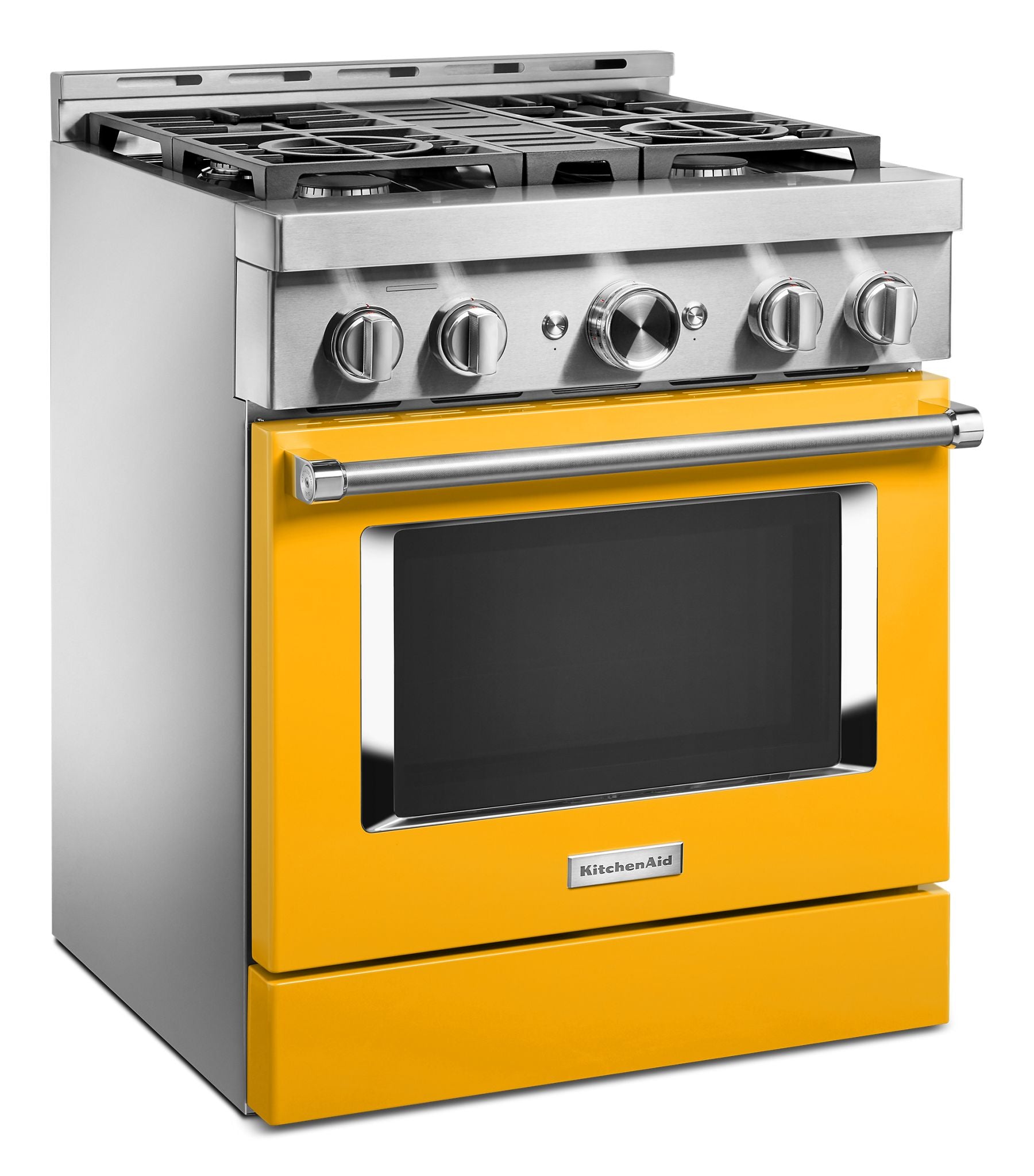 Kitchenaid KFGC500JYP Kitchenaid® 30'' Smart Commercial-Style Gas Range With 4 Burners - Yellow Pepper