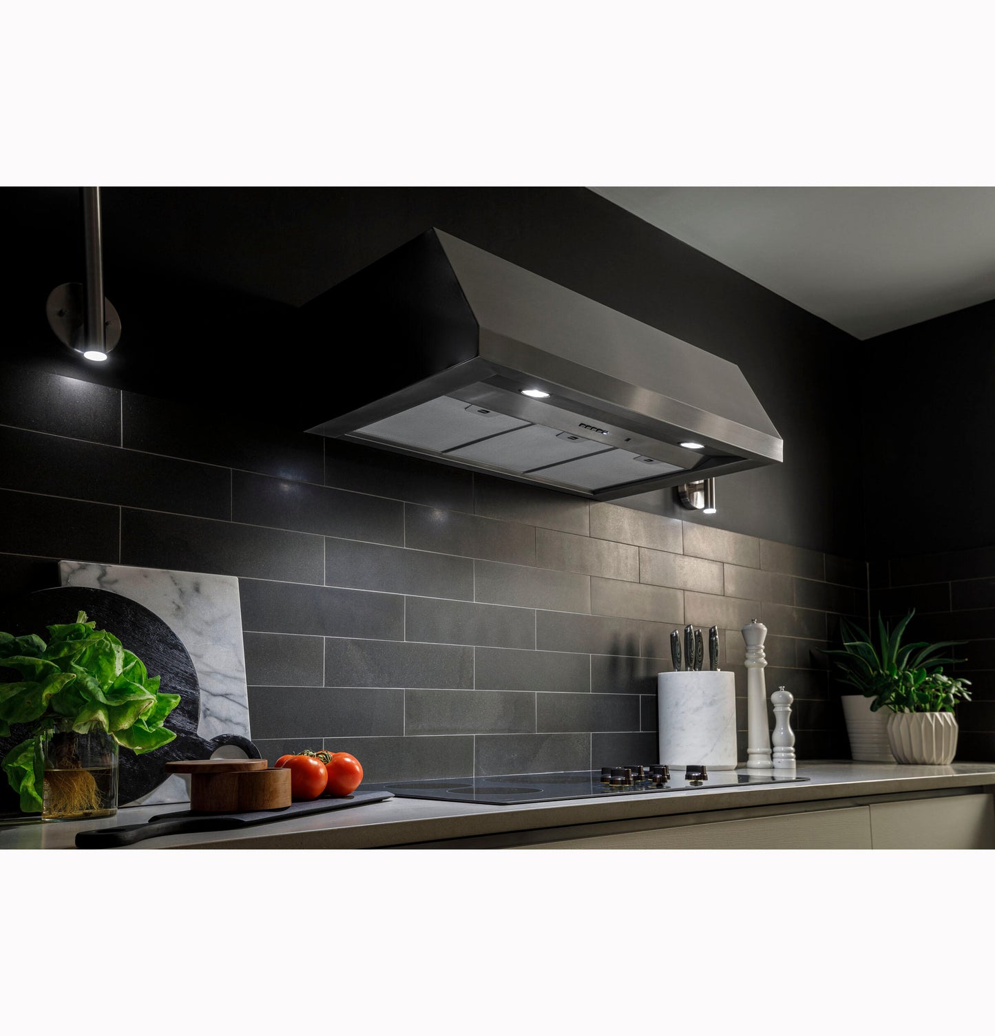 Ge Appliances UVW8304SPSS 30" Designer Wall Mount Hood W/ Dimmable Led Lighting