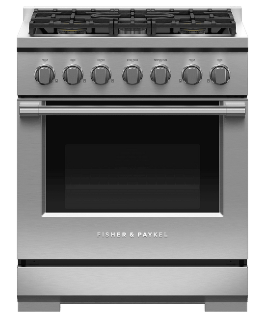 Fisher & Paykel RGV3305N Gas Range, 30", 5 Burners