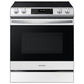 Samsung NE63CB831512 Bespoke 6.3 Cu. Ft. Smart Slide-In Electric Range With Air Fry & Convection In White Glass