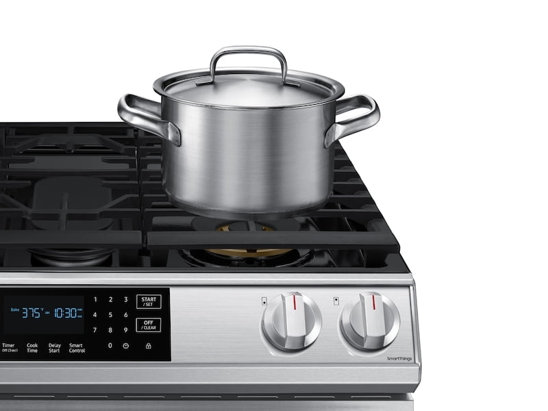 Samsung NX60T8511SS 6.0 Cu. Ft. Front Control Slide-In Gas Range With Air Fry & Wi-Fi In Stainless Steel