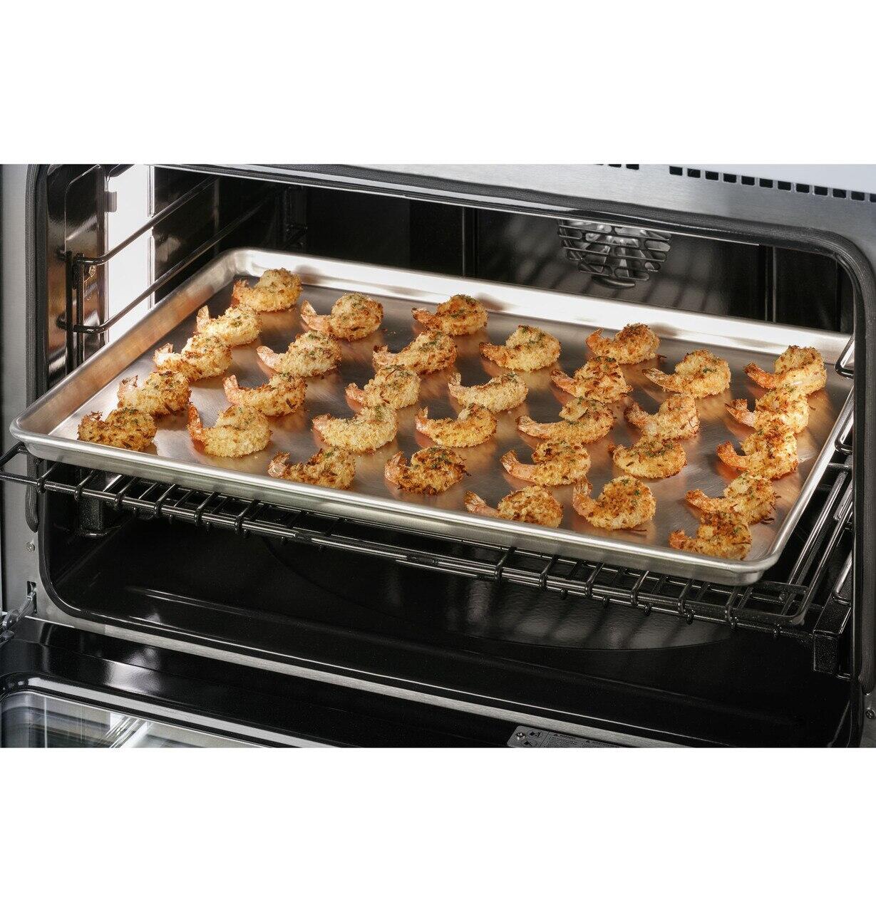 Cafe C2Y486P3TD1 Café™ 48" Smart Dual-Fuel Commercial-Style Range With 6 Burners And Griddle (Natural Gas)