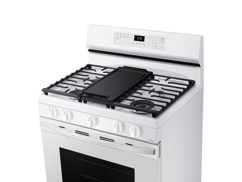 Samsung NX60A6511SW 6.0 Cu. Ft. Smart Freestanding Gas Range With Integrated Griddle In White