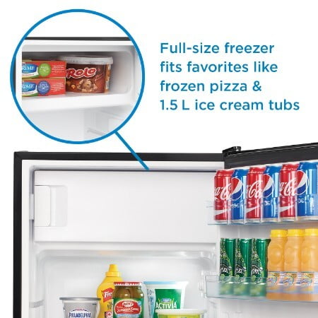 Danby DCR045B1BSLDB3 Danby 4.5 Cu. Ft. Compact Refrigerator With True Freezer