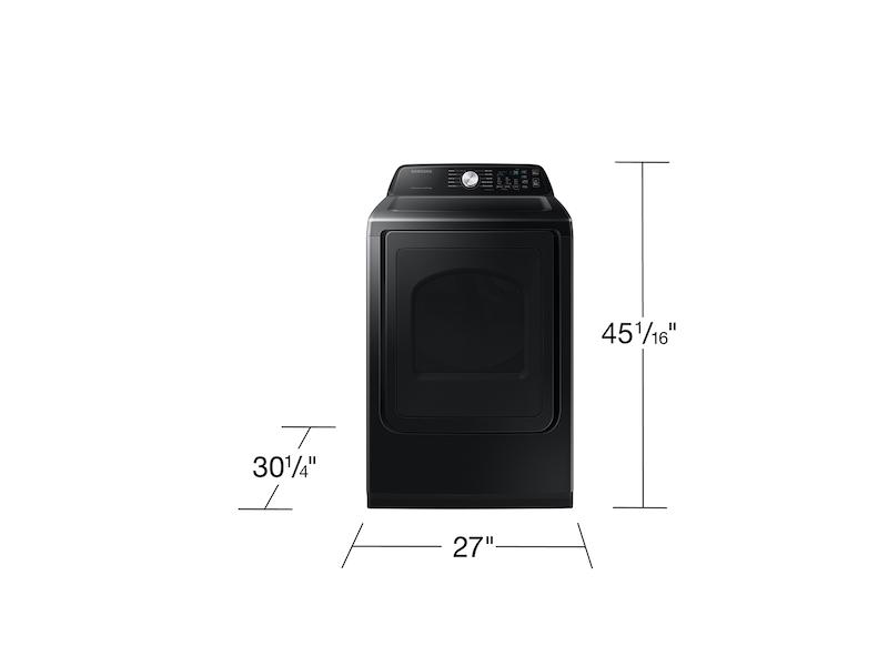 Samsung DVE47CG3500V 7.4 Cu. Ft. Smart Electric Dryer With Sensor Dry In Brushed Black