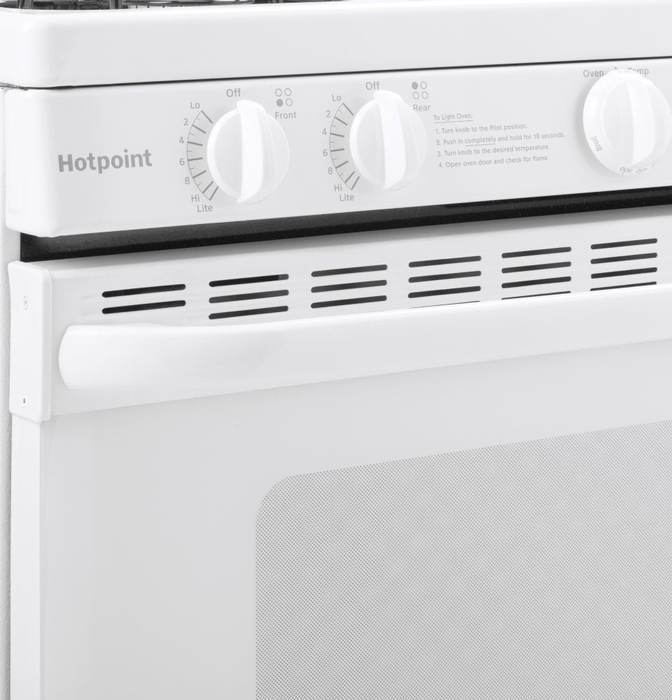 Hotpoint RGBS200DMWW Hotpoint® 30" Free-Standing Gas Range With Cordless Battery Ignition