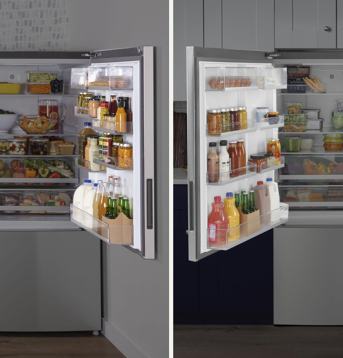 Ge Appliances GBE17HYRFS Ge® Energy Star® 17.7 Cu. Ft. Counter-Depth Bottom-Freezer Refrigerator